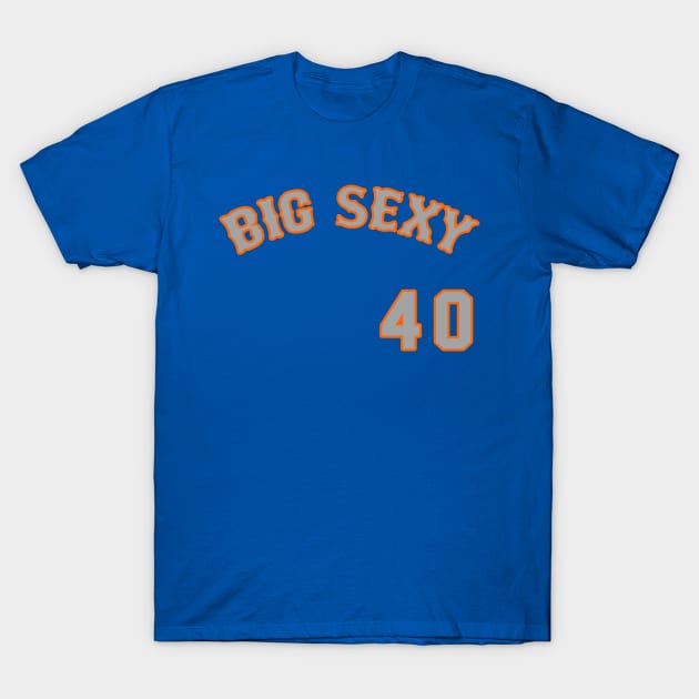 Bartolo Colon Big Sexy Mets Jersey T-Shirt by OutOfCode